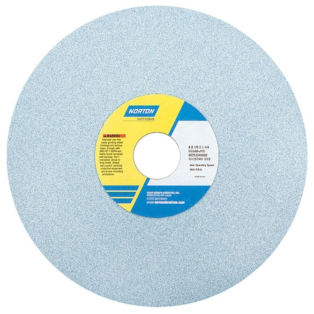 Norton Abrasives Grinding Wheel, T1, 8x1/2x1.25, CA, 46G, PK5 66253044089