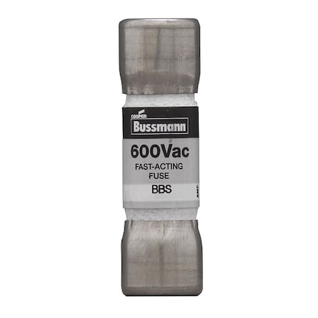 Eaton Bussmann Midget Fuse, Fast-Acting, 5A, 600V AC, Non-Indicating, 10kA at 600V AC BBS-5