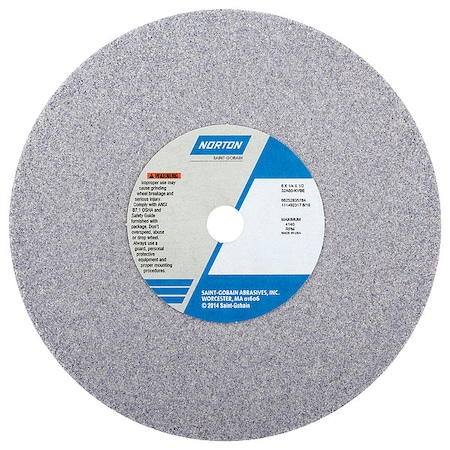 Norton Abrasives Grinding Wheel, T1, 6x1/4x1/2, AO, 60G, PK5 66252835784