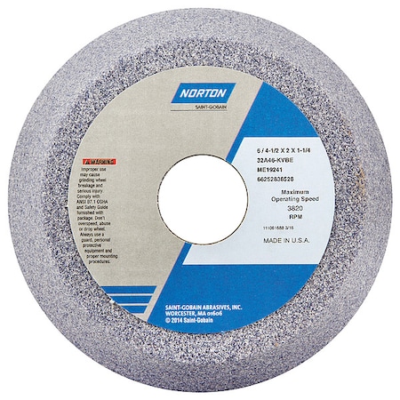 Norton Abrasives Flaring Cup Wheel, 6 Diax2 Tx1.25 AH, PK5 66252838528