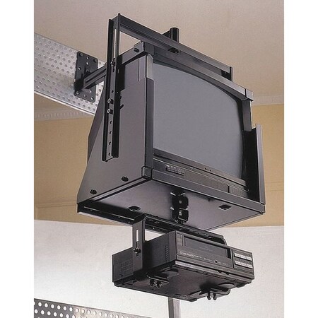 Zoro Select VCR/DVD Mounting Bracket, Black 1CWP9