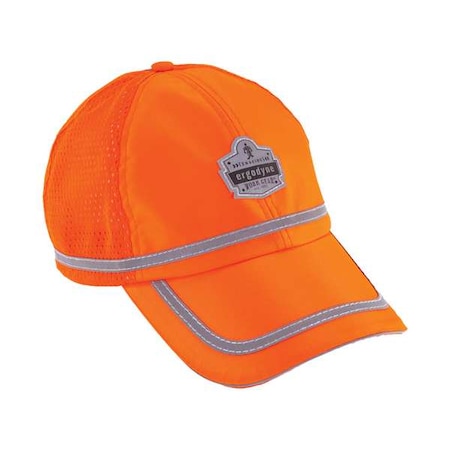 Ergodyne Baseball Hat, Hi-Vis Orange, Universal 23238
