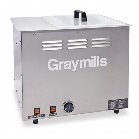 Graymills Parts Washer, Ultrasonic, 7 Gal Tank Cap BTU1114-A