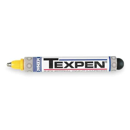 Dykem Industrial Marker, Medium Tip, Yellow Color Family, Ink 16063