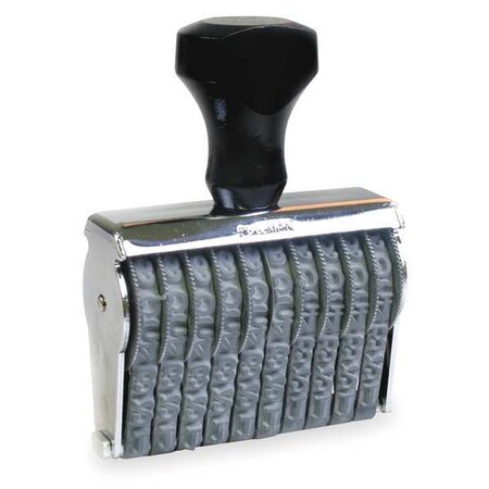 Cosco Numbering Stamp, 10 Bands, Metal 038712