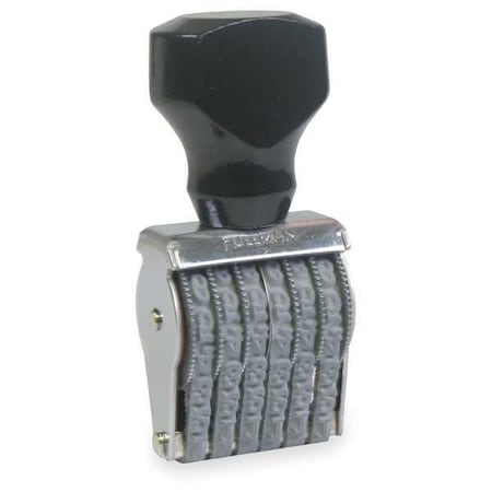 Cosco Numbering Stamp, 6 Bands, Metal, Font: 18 038707