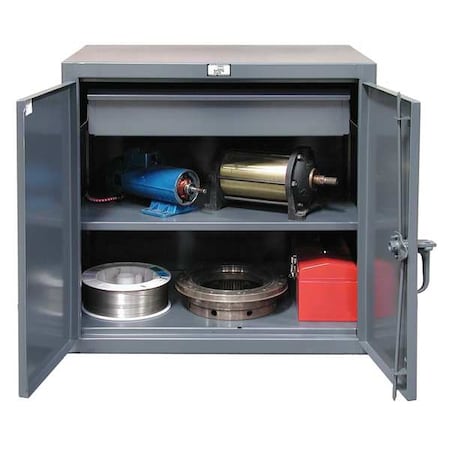 STRONG HOLD 12 ga. Steel Storage Cabinet, 48 in W, 42 in H, Stationary 43.5-241-1DB