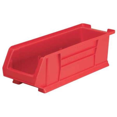 Akro-Mils Storage Bin, Plastic, Red, 7 in H, 8 1/4 in W, 23 7/8 in L 30284RED