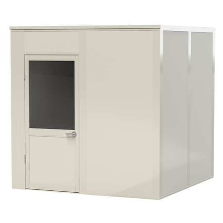 Porta-King 4-Wall Modular In-Plant Office, 8 ft H, 8 ft W, 8 ft D, White VK1DW-WCM 8'x8' 4-Wall