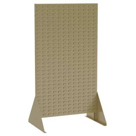 Akro-Mils Steel Louvered Floor Rack, 36 3/16 in W x 25 in D x 66 3/8 in H, Beige 30676BEIGE