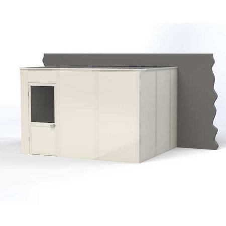 Porta-King 3-Wall Modular In-Plant Office, 8 ft H, 12 ft W, 10 ft D, White VK1DW-WCM 10'x12' 3-Wall