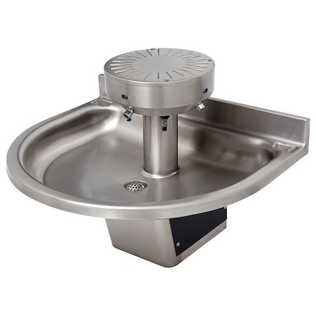 Acorn Controls Black/Silver, Semi-Circular, Wash Fountain 3423-ADA-1-SO-DV-VPB-MXTP