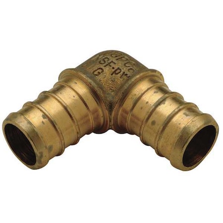 Zurn Elbow, Brass, Barbed 1/2", Barbed 3/4" QQE43GX