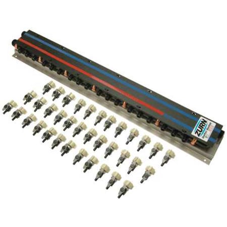 Zurn PEX Manifold, Preassembled, 37-7/16" L QPPM15H21C-2