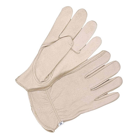 Bdg Leather Drivers Gloves, Shirred Slip-On Cuff, Keystone Thumb, Tan, 3XS, 1 PR 20-1-376-6