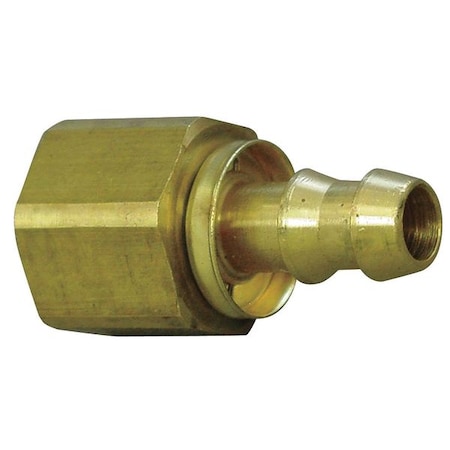 Eaton Aeroquip Hydraulic Hose Fitting, Straight, 1/4 4753-4-4B