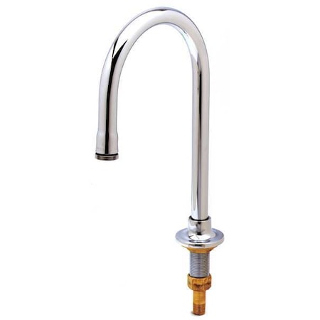 T&S Brass Rigid Dummy Gooseneck, 1/2 In, Brass B-0520