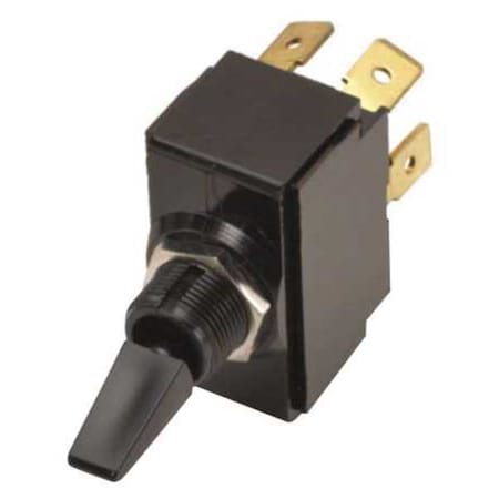 Carling Technologies Toggle Switch, DPDT, 6 Connections, On/Off/On, 1 1/2 hp, 10A at 250V AC, 20A at 125V AC 2GM721-D-4B-B