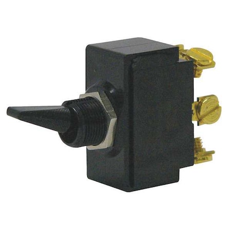 CARLING TECHNOLOGIES Toggle Switch, DPDT, 6 Connections, On/Off/On, 1 1/2 hp, 10A @ 250V AC, 20A @ 125V AC 2GM724-D-4B-B