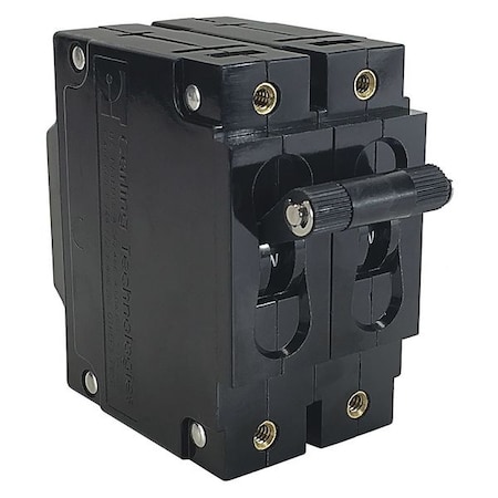 Carling Technologies Circuit Breaker, C Series, 50A, 2 Pole, 250V AC, 1.5kA at 120/240V AC, C Curve CA2-B0-34-650-121-D