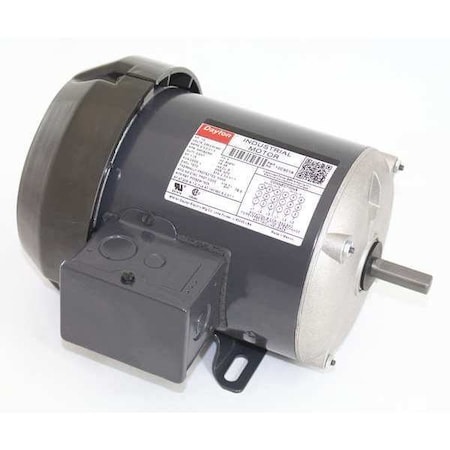 Dayton Three-Phase General Purpose Motor, 1/2 HP, 48 Frame, 208-230/460V AC Voltage, 3,450 Nameplate RPM 10C901
