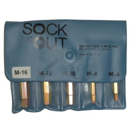Sock It Out Screw Extractor Set, 5 Pc MEN-2