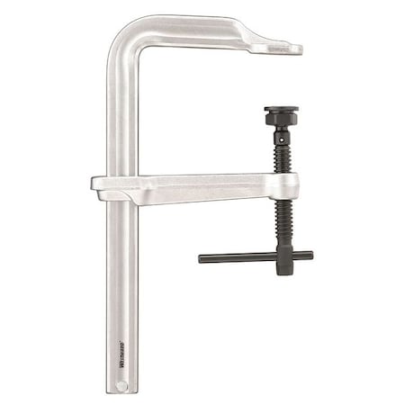 Westward 12 in Bar Clamp, Steel Handle and 6 7/8 in Throat Depth 10D566