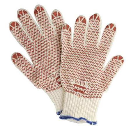 North Knit Gloves, Cotton, Polyester, Cream, M, 1 PR 79/1191M
