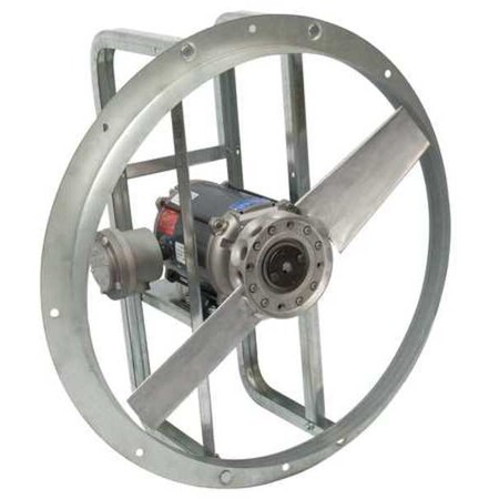 Dayton Exhaust Fan, 24 In, 3 Phase, Haz Location 10E019