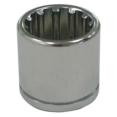 Westward WESTWARD 1/2 in Drive, 1-3/8" SAE Socket, 12 Points, Steel, Chrome, 1 3/8 in 10E209