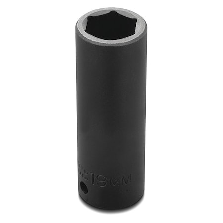 Proto 1/2 in Drive Impact Socket 33 mm Size 6 pt Deep Depth, Black Oxide J7333M