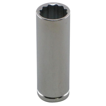 Westward 1/4 in Drive, 16mm 12 pt Metric Socket, 12 Points 10E882