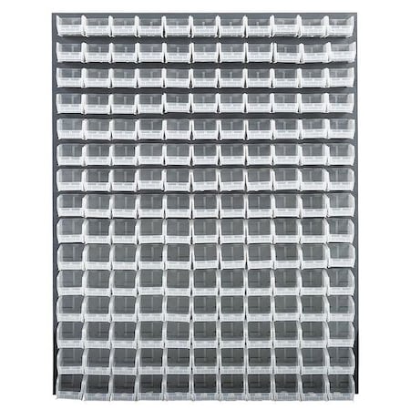 QUANTUM STORAGE SYSTEMS Steel Louvered Panel, 48 in W x 1 in D x 61 in H, Gray QLP-4861-220-165CL