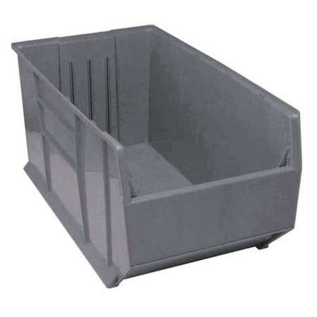 Quantum Storage Systems Storage Bin, Polypropylene, Gray, 17 1/2 in H, 19 7/8 in W, 41 7/8 in L QRB206GY