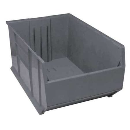 Quantum Storage Systems Storage Bin, Polypropylene, Gray, 17 1/2 in H, 23 7/8 in W, 41 7/8 in L QRB246GY