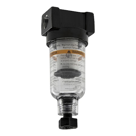 Parker Filter, Coalescing, 1/4", NPT, 20 scfm 10F11ED