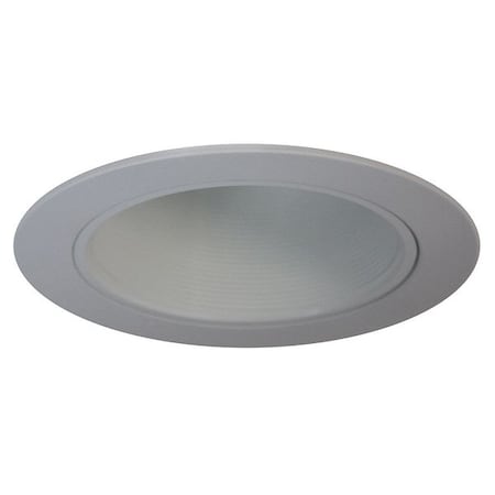 Zoro Select Recessed Down Light Trim, 4in, White, Baffle 10F202