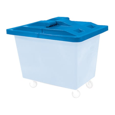 Royal Basket Trucks Recycle Cart Lid, Fits 23 cu ft, Blue G13-BBX-LDN