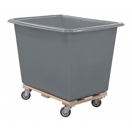 Royal Basket Trucks Cube Truck, 3/4 cu. yd., 600 lb. Cap, Gray G16-GRX-PTA-4UNN