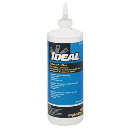 Ideal Wire Pulling Lubricant, 1 qt. Bottle, Ylw 31-398