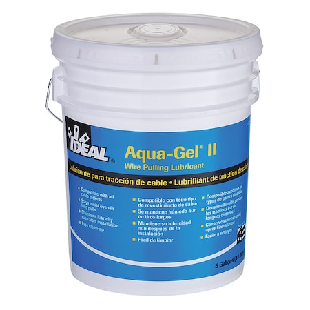 Ideal Wire Pulling Lubricant, 5 gal Bucket, Blue 31-375