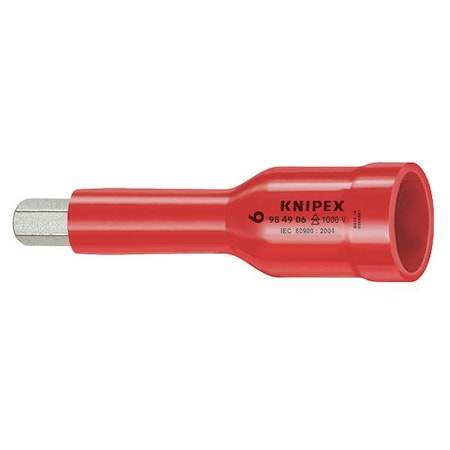 Knipex 1/2" Drive Hexagon Socket 6 pt., Metric 98 49 06