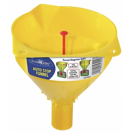 Funnel King Polypropylene, 16 oz., 6", 5", 1-1/8", Yellow 32027