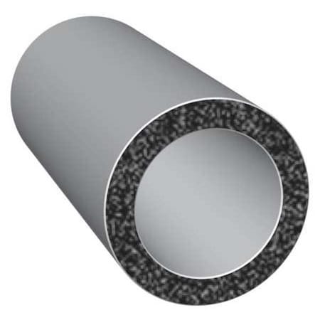 Trim-Lok Rubber Seal, Tubing, 0.28"W x 100 ft. X311-100