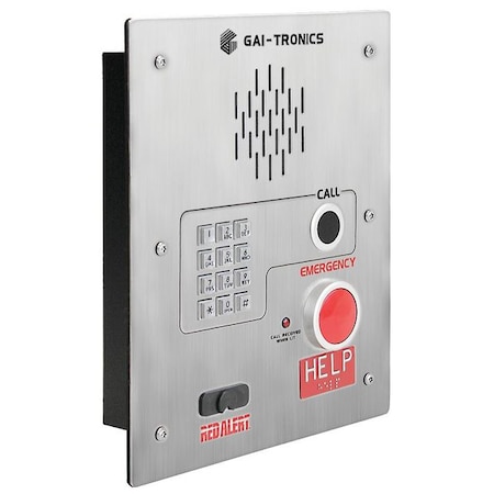 Hubbell Gai-Tronics Emergency Weatherproof Telephone, Auto Dial Keypad 398-001