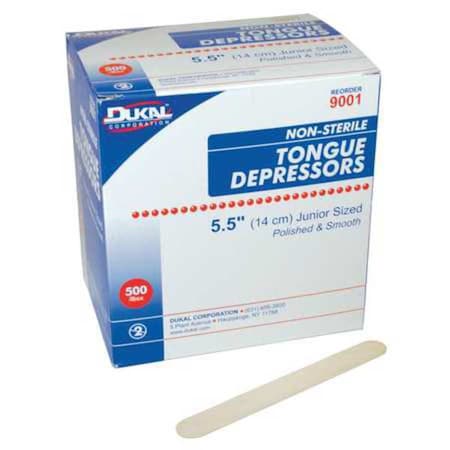 Unimed Midwest Tongue Depressors, Wood, 5 1/2 in L, 3/5 in W DNTD313311