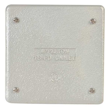 APPLETON ELECTRIC 2 -Gang Horizontal or Vertical Weatherproof Cover, 4-5/8" W, 4-5/8" H FSK-2B-CM