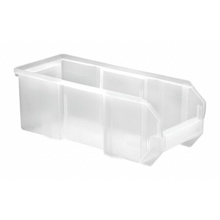 Quantum Storage Systems Hang and Stack Bin, polypropylene, clear QUS233CL
