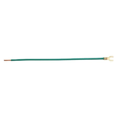 Ideal Pigtail Connector, Pigtail, Green, Pk25 30-3480