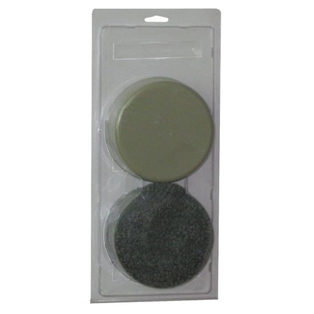 Zoro Select Furniture Glides, Self-Stick, Round, 5", PK4 10K002